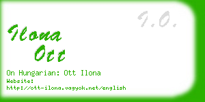 ilona ott business card